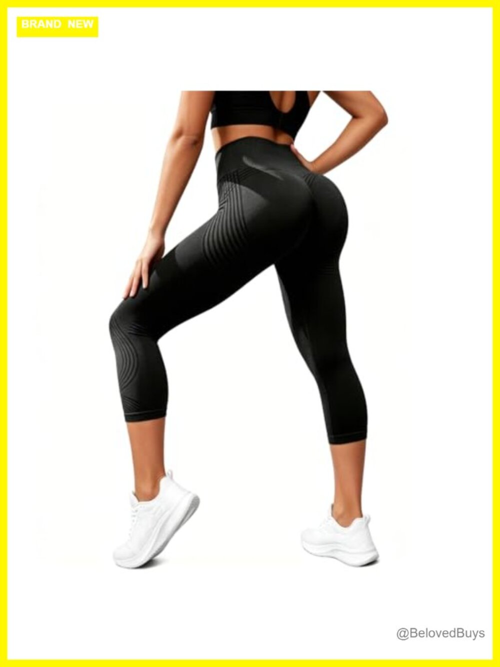 3D Anti Cellulite Leggings High Waist Tummy Control Capri Yoga Pants